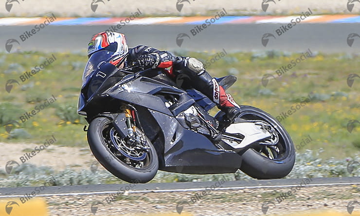 BMW's HP4 RACE in action on track